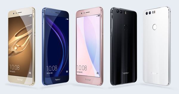 Huawei เปิดตัว Honor 8 สมาร์ทโฟนแอนดรอยด์รุ่นใหม่ หน้าจอ 5.2 นิ้ว พร้อมกล้องหลังคู่ความละเอียด 12 ล้านพิกเซล ให้ความจุแบตเตอรี่ถึง 3,000mAh